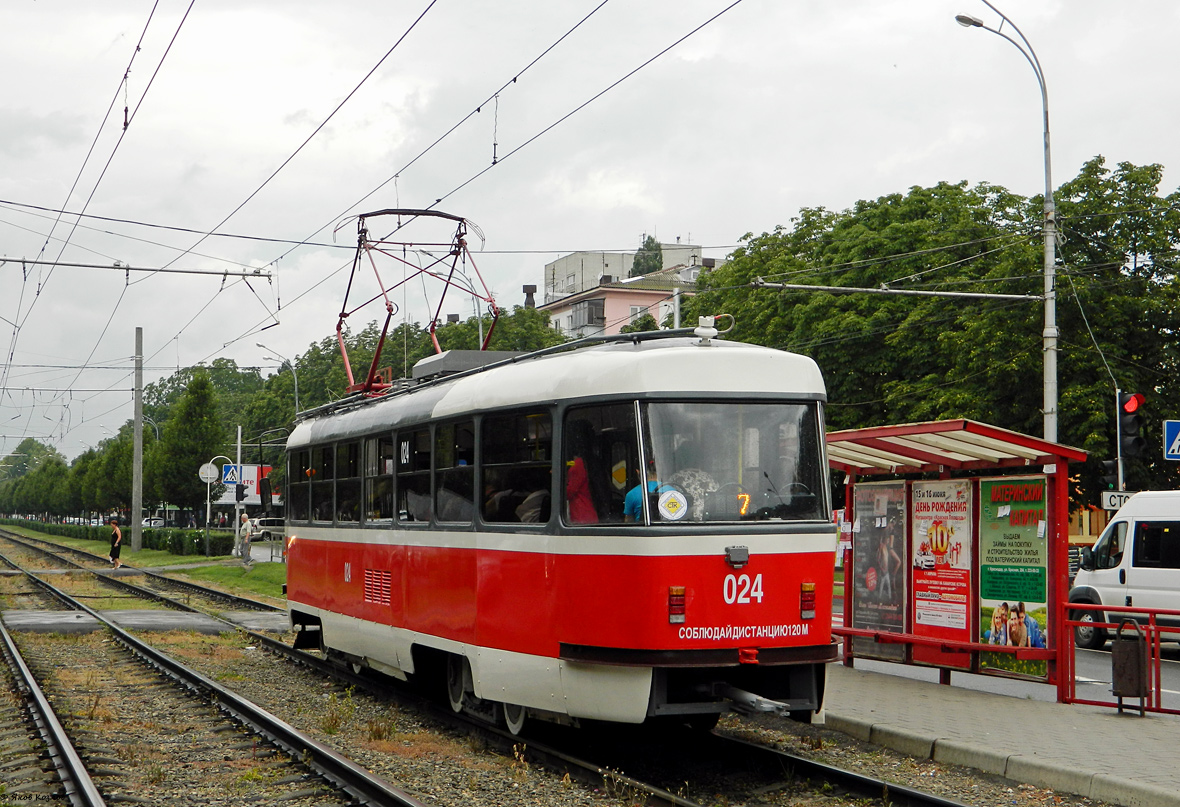 Краснодар, Tatra T3SU КВР ТРЗ № 024