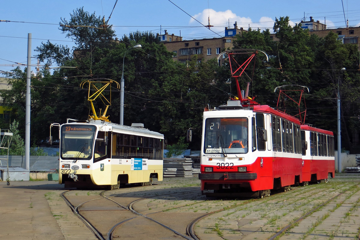 Москва, 71-619АС № 3122; Москва, 71-134А (ЛМ-99АЭ) № 3022