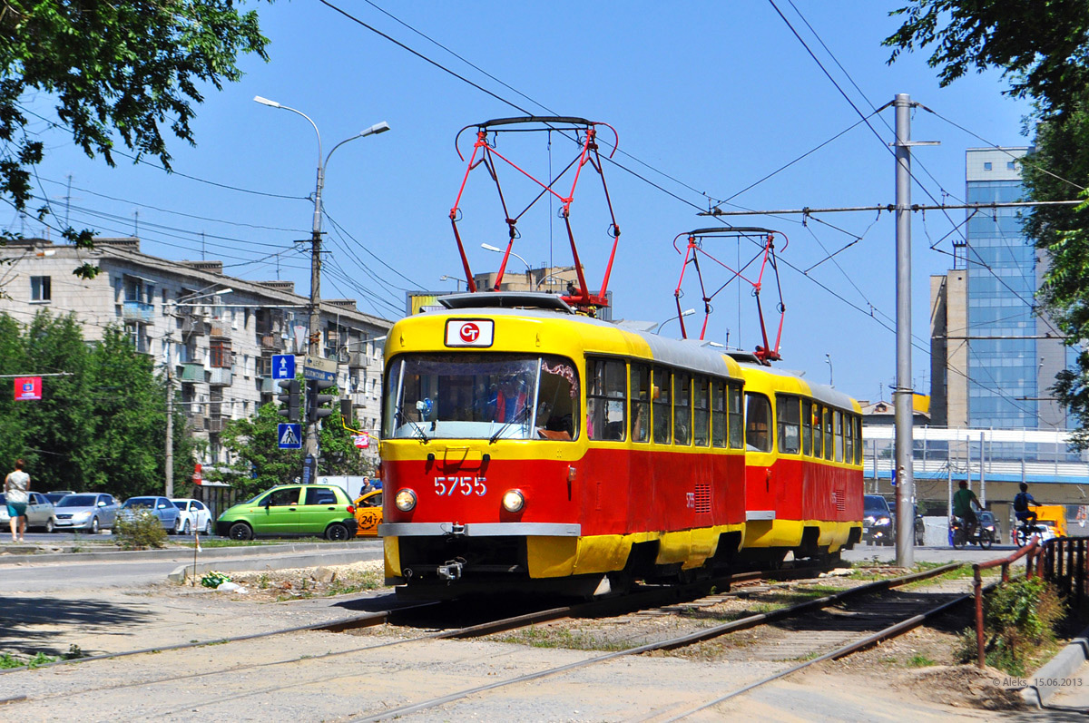 Volgograd, Tatra T3SU nr. 5755; Volgograd, Tatra T3SU nr. 5756