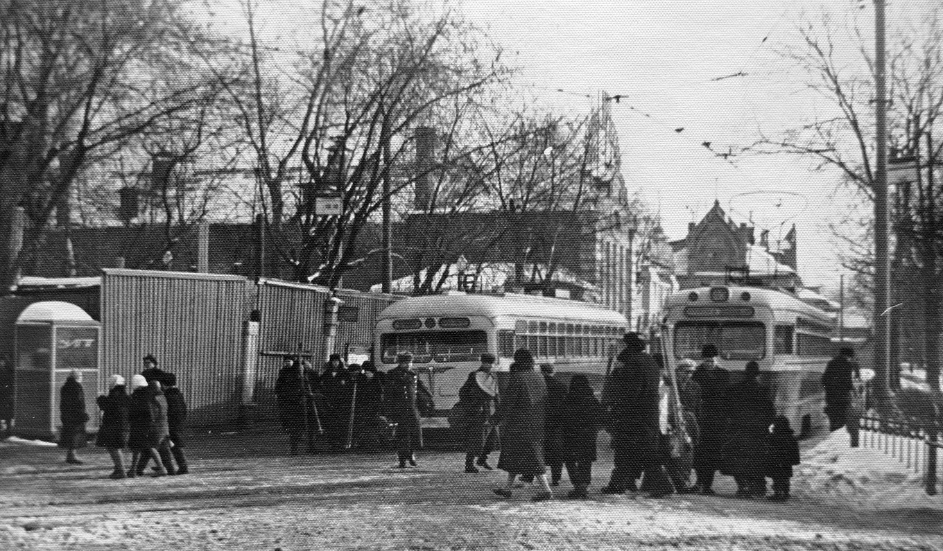 Москва — Исторические фотографии — Трамвай и Троллейбус (1946-1991); Москва — Конечные станции и кольца