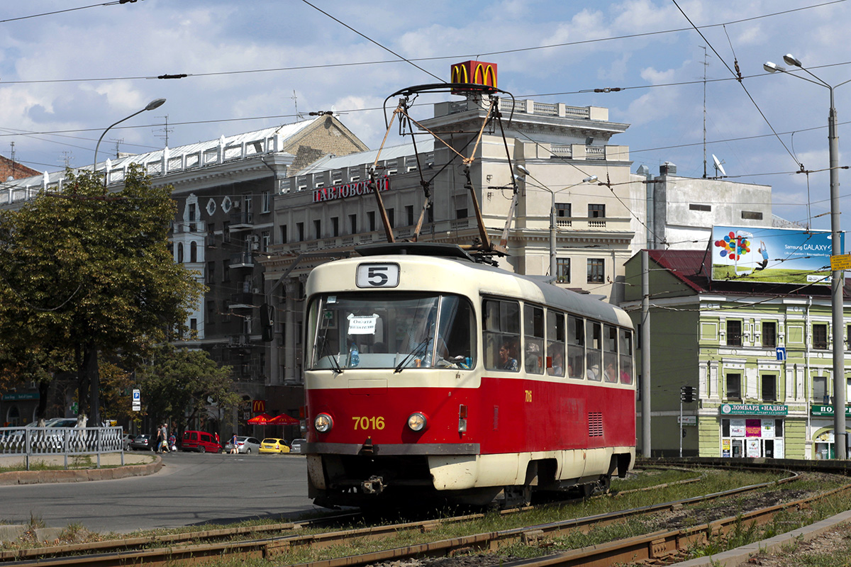 Харьков, Tatra T3SU № 7016
