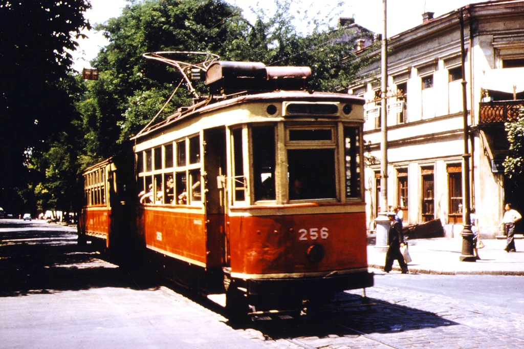 Одесса, Двухосный моторный La Croyère тип B № 256; Одесса — Исторические фотографии: трамвай; Одесса — Трамвайные линии: ликвидированные
