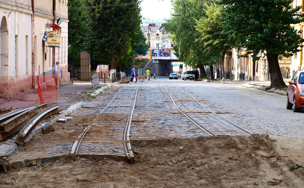 Lemberg — Tracks reconstruction: Hmelnytskogo & Zamarstynivska str. [08.07.2013-13.01.2014]