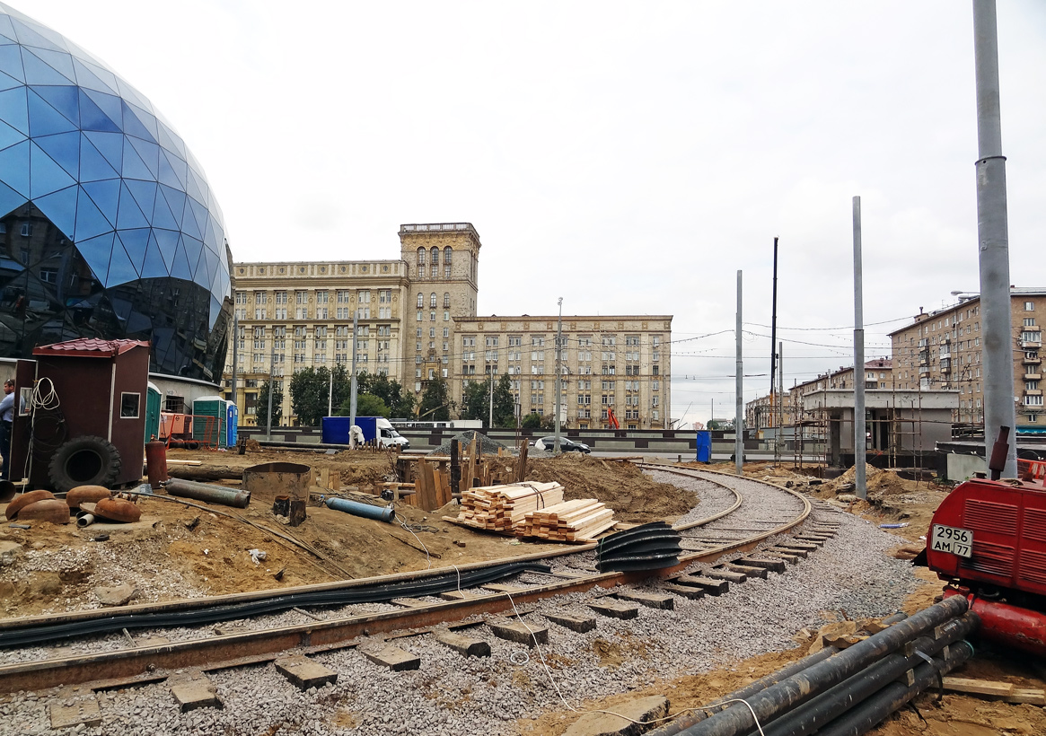 Moscow — Reconstruction of the tram line on Volokolamskoe highway in the section from Panfilovа street to Alabyana street