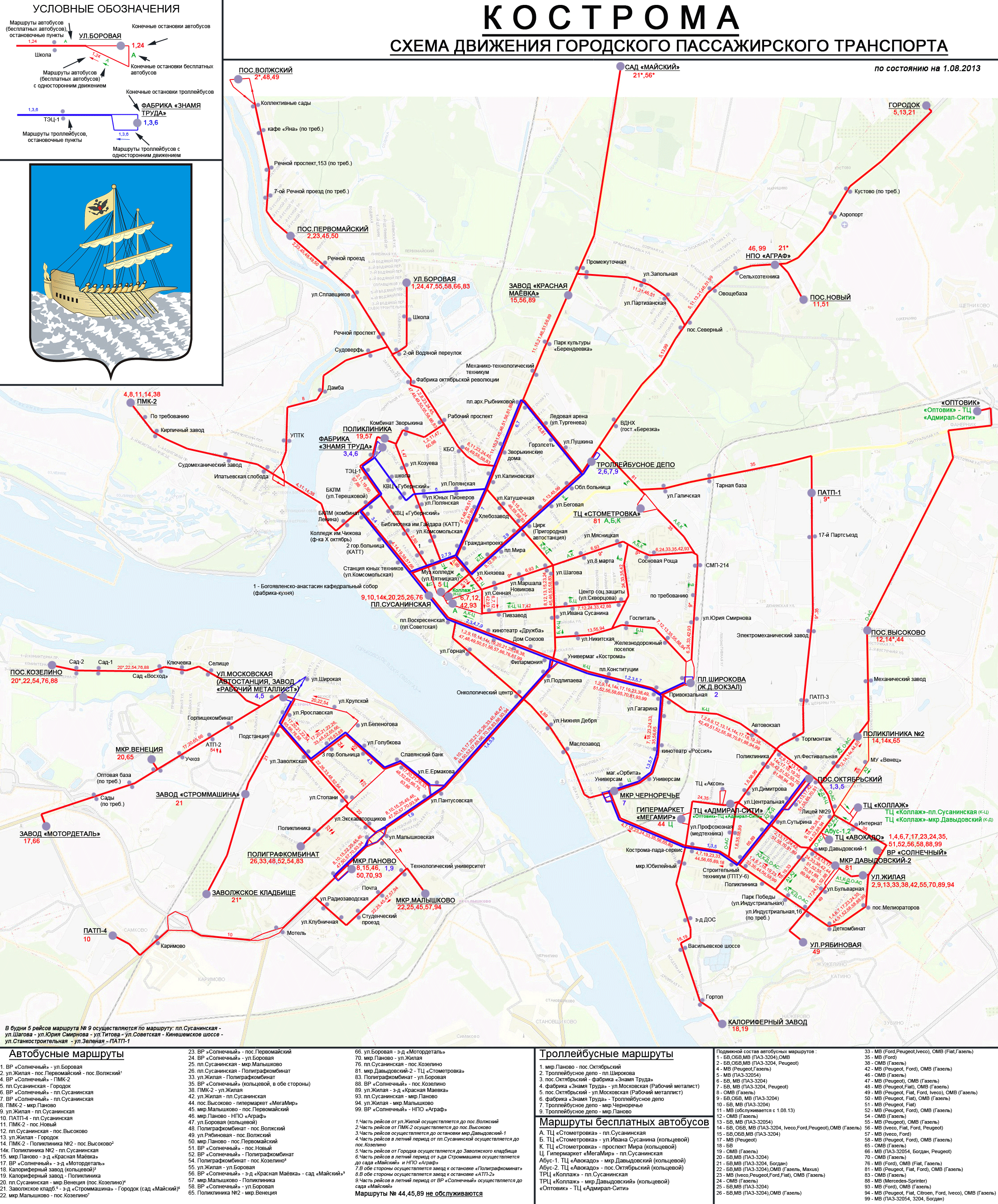 Kostroma — Maps