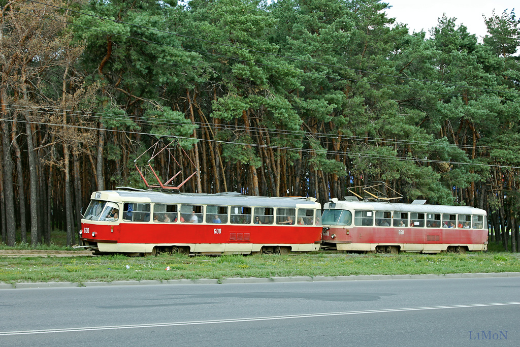 Харьков, Tatra T3SU № 600; Харьков, Tatra T3SU № 660
