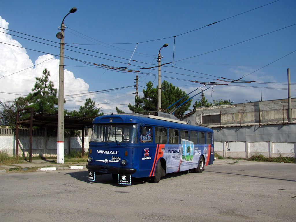 Крымский троллейбус, Škoda 9TrH27 № 3708