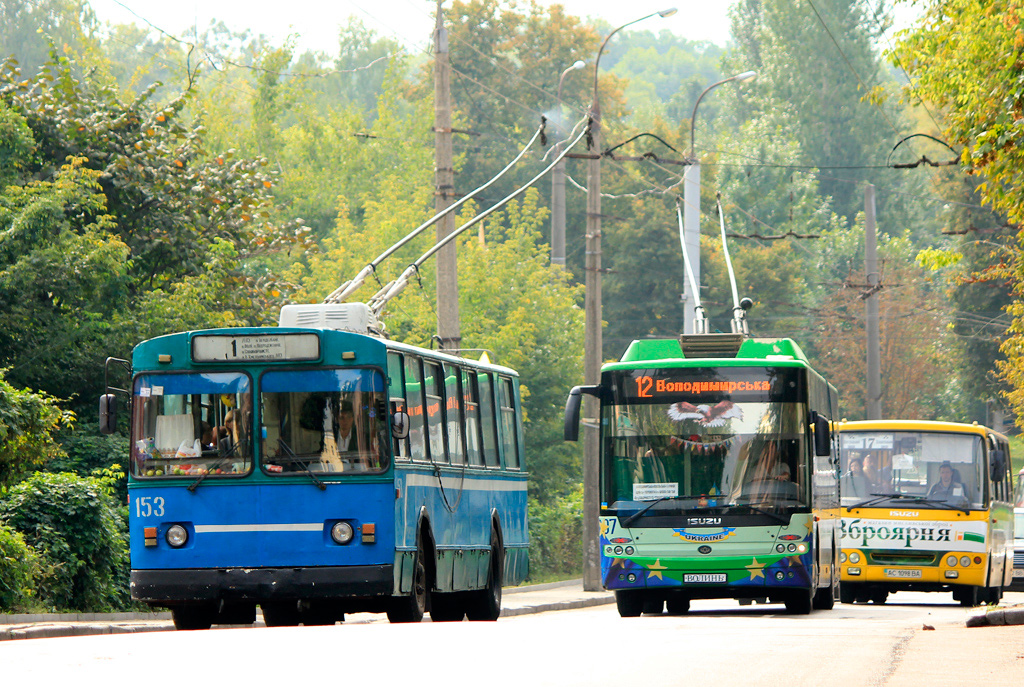 Луцк, ЗиУ-682В [В00] № 153; Луцк, Богдан Т50110 № 207