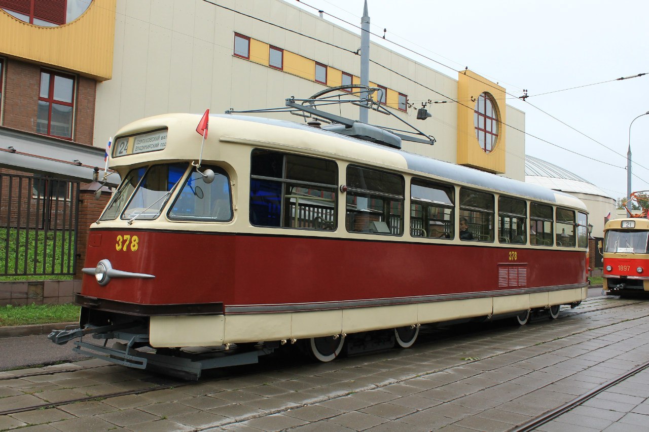 Москва, Tatra T2SU № 378