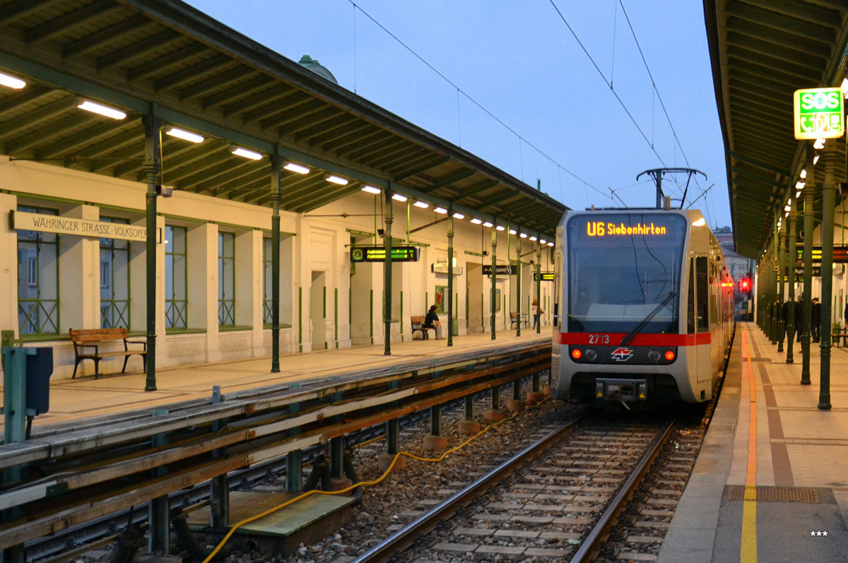 Вена, Bombardier Type T1 № 2713; Вена — U-Bahn — линия U6; Вена — Штадтбан