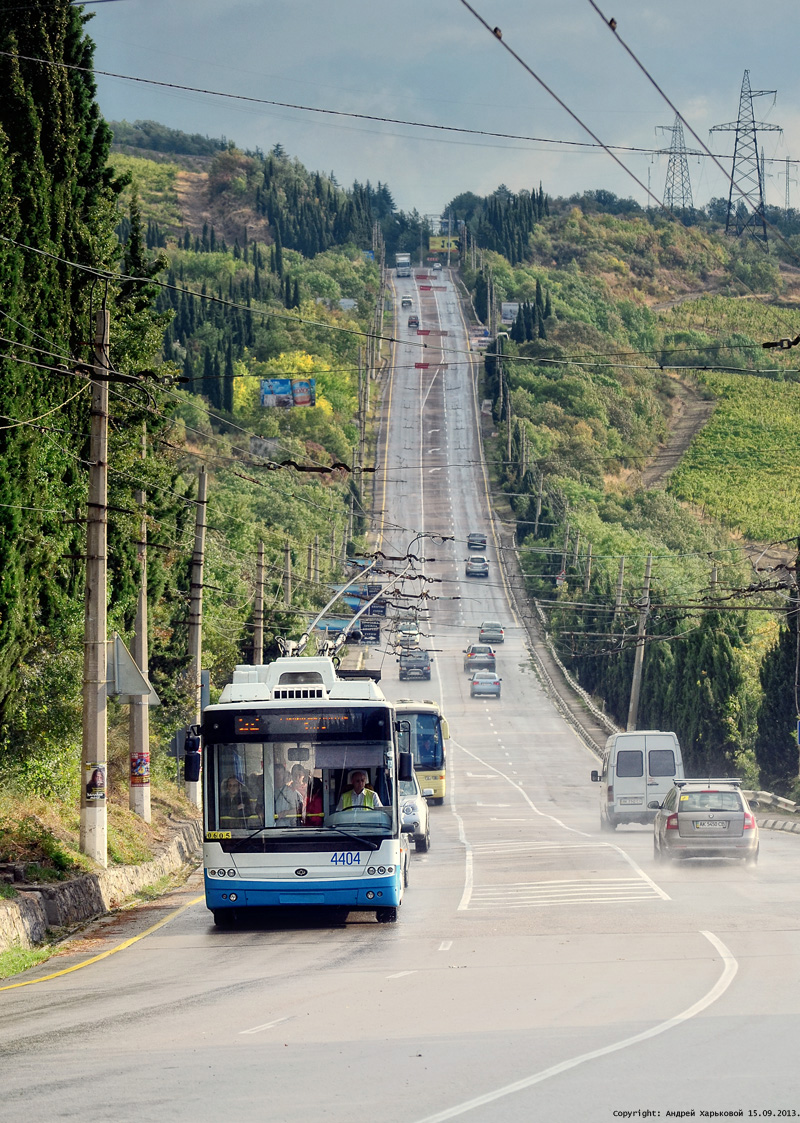 Крымский троллейбус, Богдан Т70115 № 4404; Крымский троллейбус — Троллейбусные линии