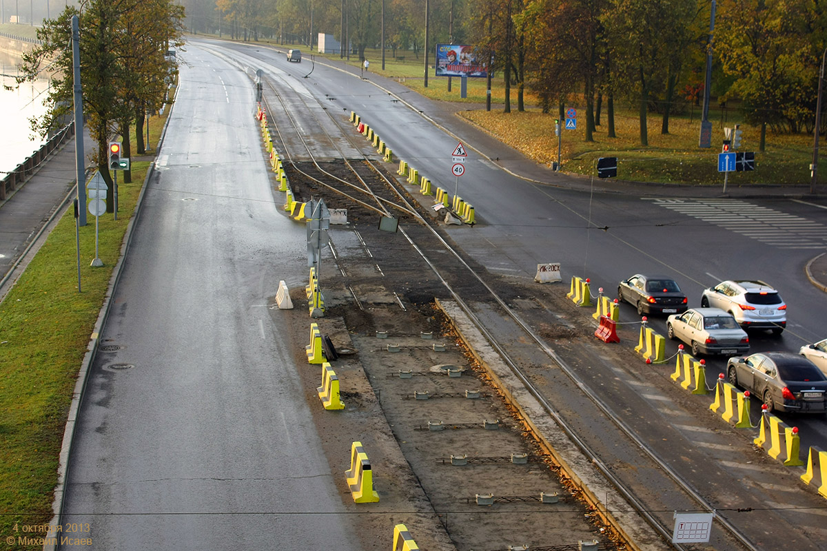 Saint-Petersburg — Terminal stations; Saint-Petersburg — Track repairs; Saint-Petersburg — Tram lines and infrastructure