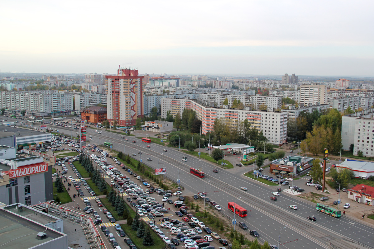 Kazany — Big tram circle; Kazany — ET Lines [2] — Right Bank; Kazany — Photos from a height
