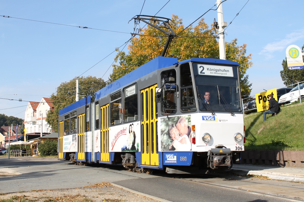 Гёрлиц, Tatra KT4DC № 306; Гёрлиц — 30 лет KT4D в Гёрлице (06.10.2013)