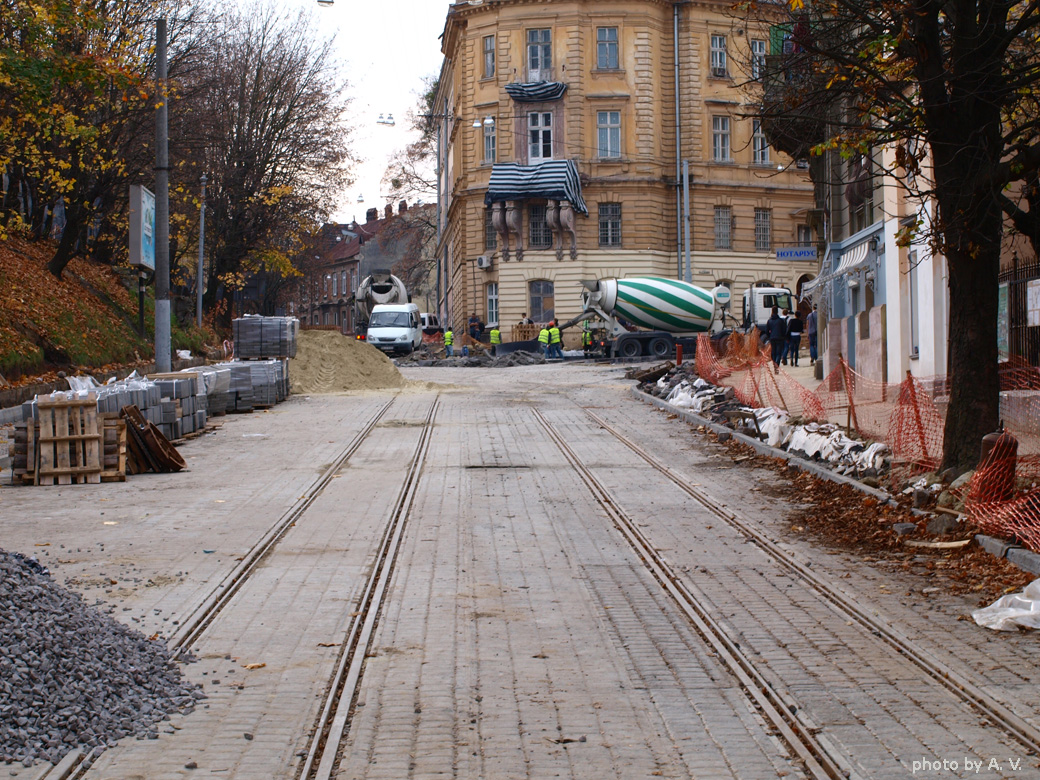 Lviv — Tracks reconstruction: Bandery & Kopernika str. [01.07-12.12.2013]