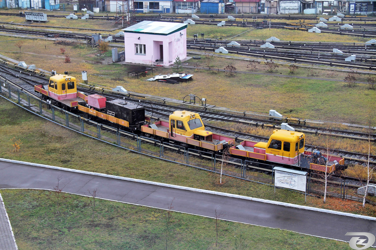 Kazan, AGMs-TM # АГМс-006; Kazan, UP3-04M # 015; Kazan, AGMs # АГМс-007; Kazan, AGMs-TM # АГМс-005; Kazan — Underground depot “Amet'yevo TCh-1”