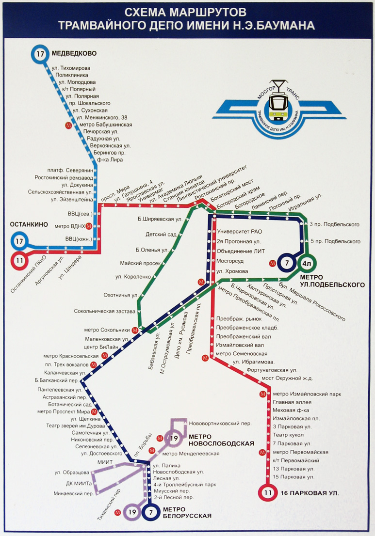 莫斯科 — Individual Route Maps