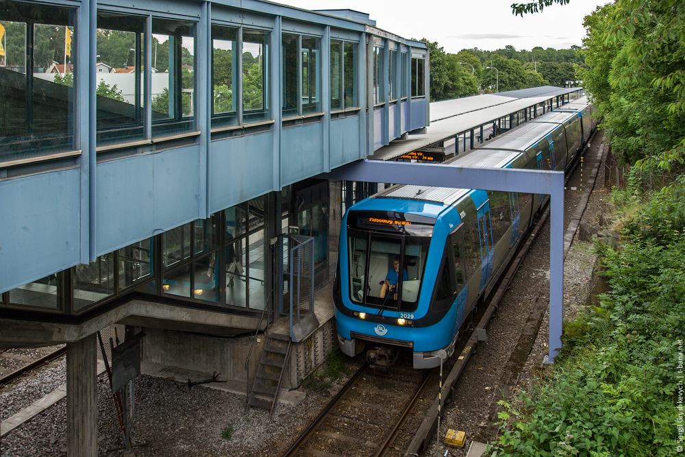 Stockholm, Adtranz C20 # 2029; Stockholm — Tunnelbana — Green Line | Gröna Linjen