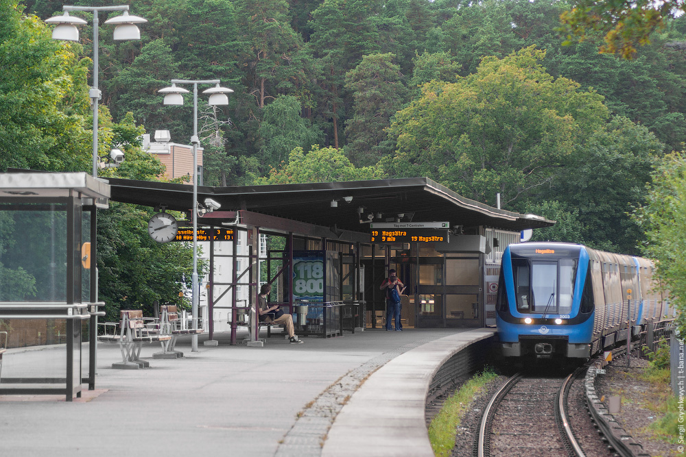 Стокгольм, Adtranz C20 № 2003; Стокгольм — Tunnelbana — Зелёная линия | Gröna Linjen