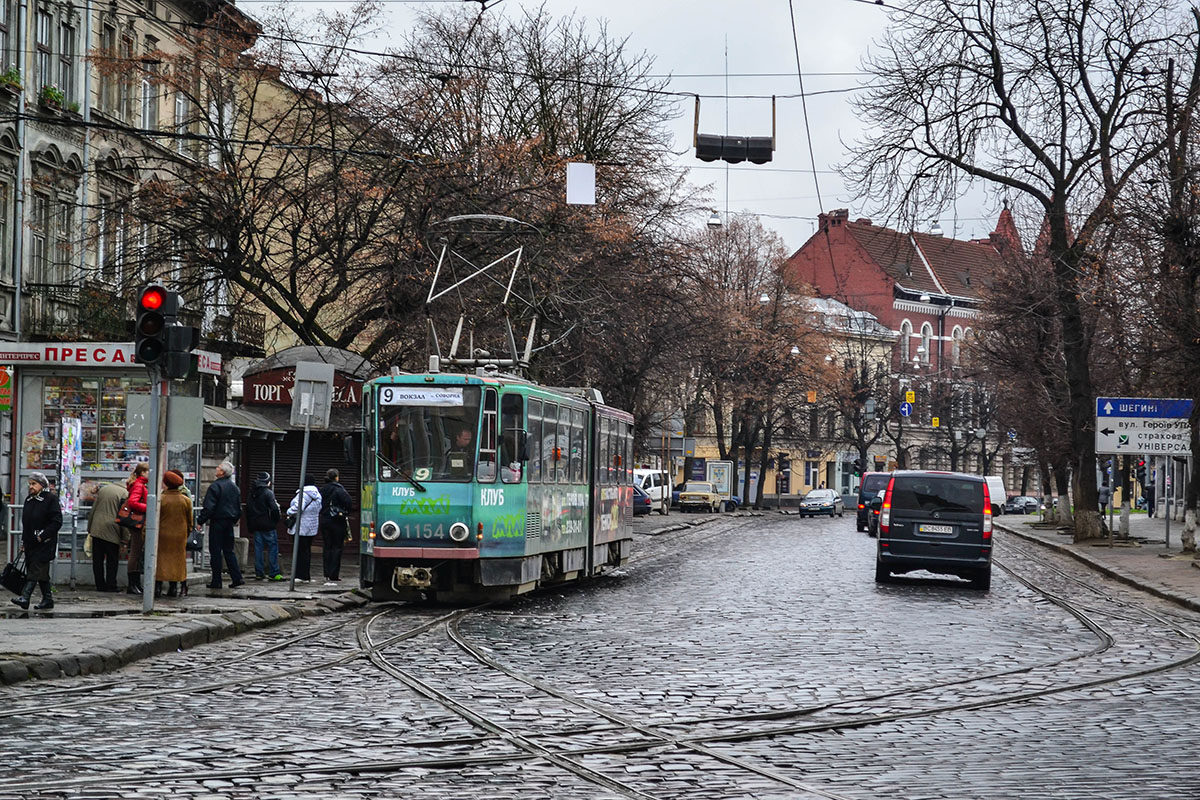 Lviv, Tatra KT4D № 1154