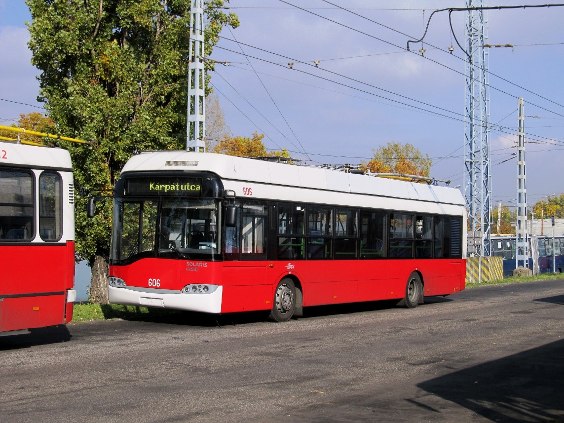 Будапешт, Solaris Trollino II 12 Ganz B № 606; Будапешт — Троллейбусный парк