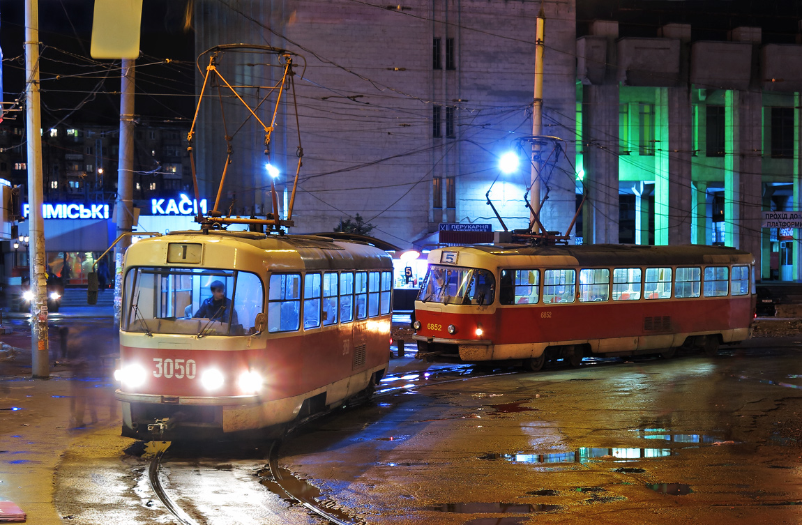 Харьков, Tatra T3 № 3050; Харьков, Tatra T3 № 6852