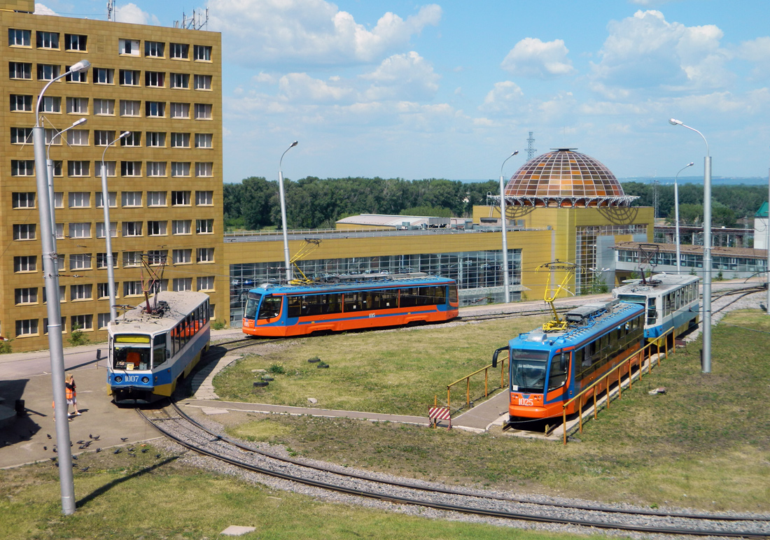 Ufa, 71-608KM Nr 1007; Ufa, 71-623-02 Nr 1015; Ufa, 71-623-02 Nr 1025; Ufa — Terminals and loops (tramway)