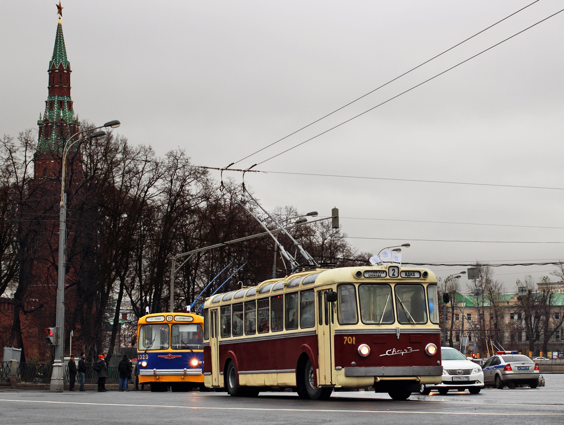 Maskava, SVARZ MTBES № 701; Maskava — Parade to 80 years of Moscow trolleybus on November 16, 2013