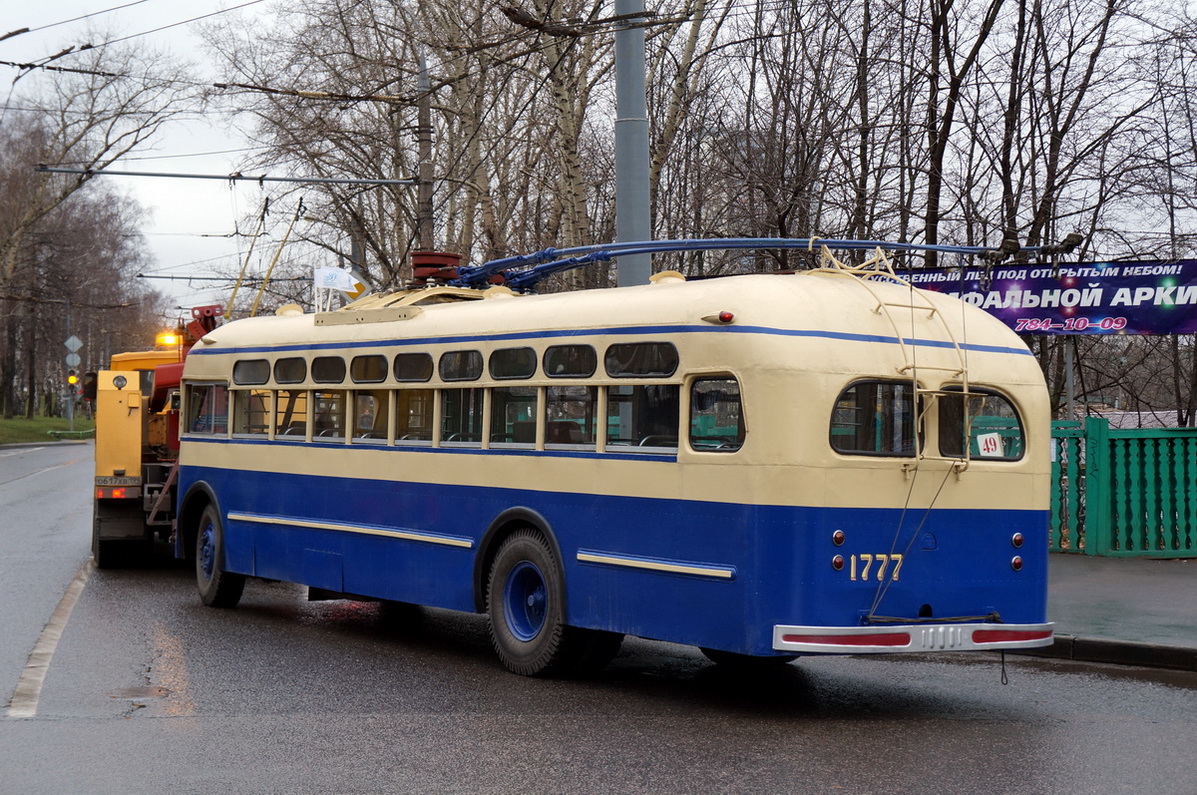 Moscova, MTB-82D nr. 1777; Moscova — Parade to 80 years of Moscow trolleybus on November 16, 2013