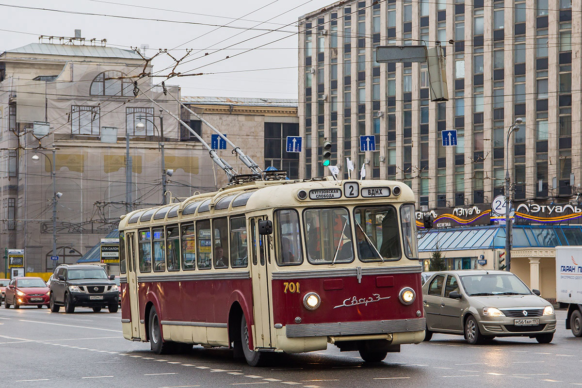 Moscova, SVARZ MTBES nr. 701; Moscova — Parade to 80 years of Moscow trolleybus on November 16, 2013