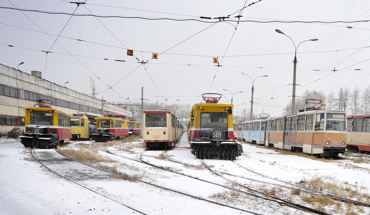 Челябинск, 71-605 (КТМ-5М3) № 515; Челябинск, ТК-28 № 531; Челябинск, 71-605 (КТМ-5М3) № 501; Челябинск, 71-605 (КТМ-5М3) № 1357; Челябинск, 71-605 (КТМ-5М3) № 509; Челябинск, 71-605 (КТМ-5М3) № 1312