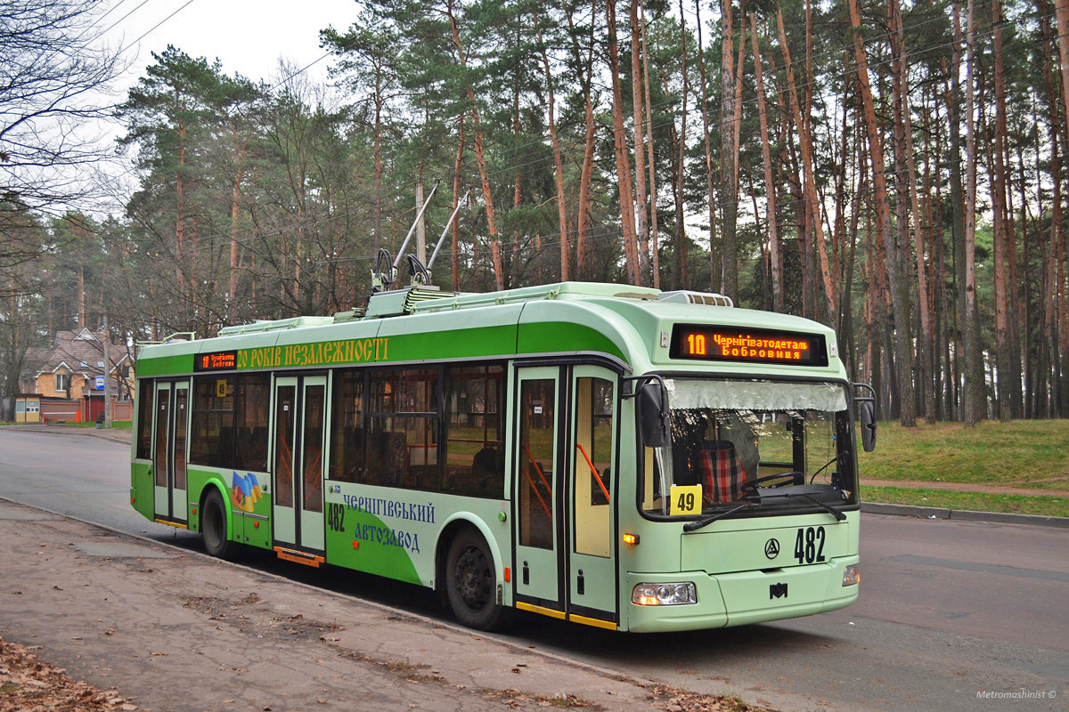 車尼哥夫, Etalon-BKM 321 # 482; 車尼哥夫 — Trip in honor of the 49th anniversary of Chernihiv trolleybus