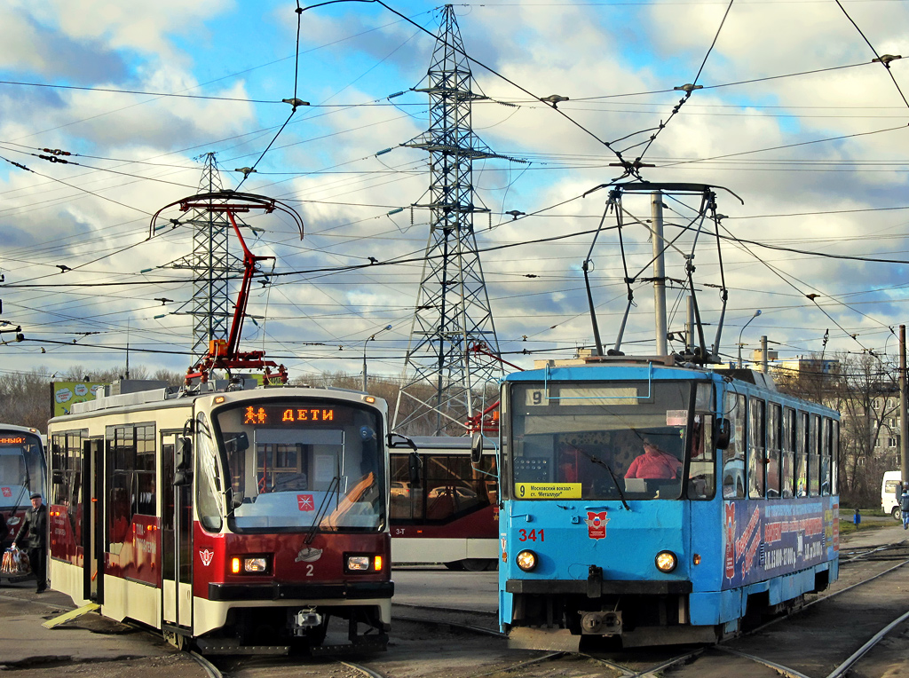 Тула, 71-407 № 2; Тула, Tatra T6B5SU № 341