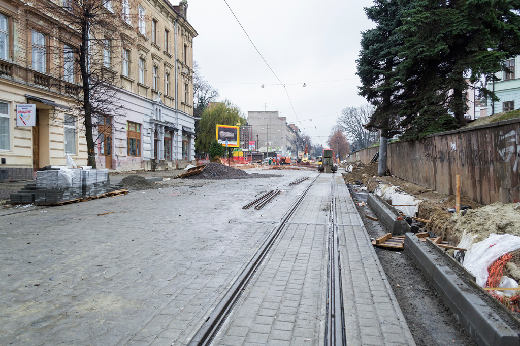 ლვოვი — Tracks reconstruction: Bandery & Kopernika str. [01.07-12.12.2013]