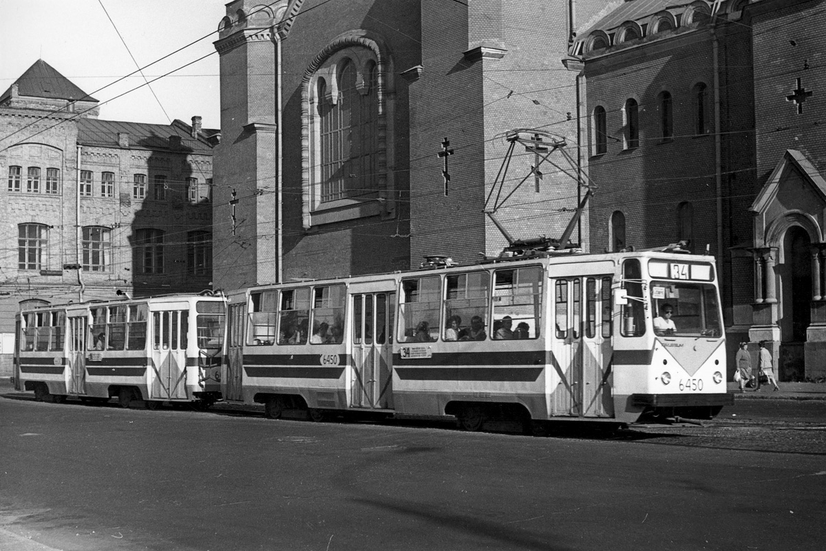 Petrohrad, LM-68M č. 6450; Petrohrad — Historic tramway photos