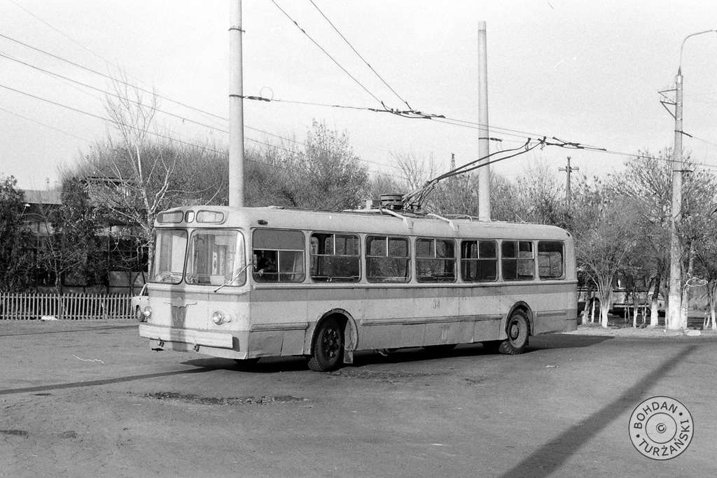 Самарканд, ЗиУ-5Д № 34; Самарканд — Старые фотографии — троллейбус