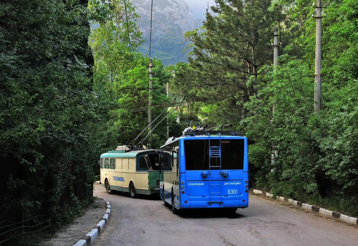 Krymo troleibusai, Bogdan T60111 nr. 6301; Krymo troleibusai, Škoda 9Tr10 nr. 5002