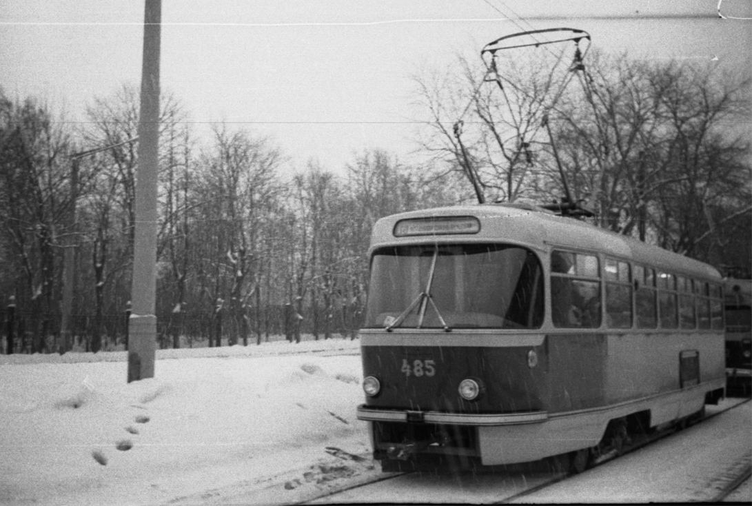 Moskva, Tatra T3SU (2-door) č. 485; Moskva — Historical photos — Tramway and Trolleybus (1946-1991)