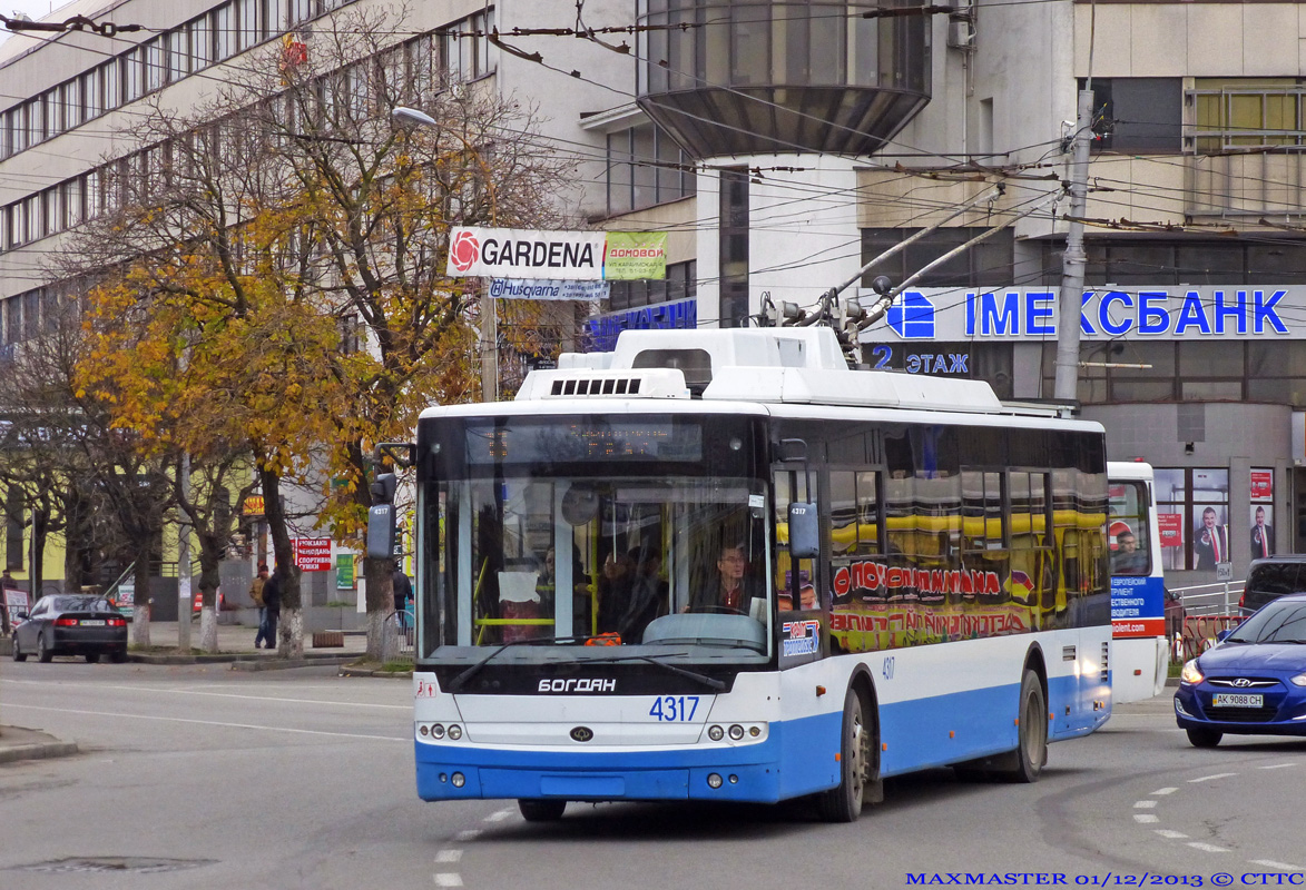 Crimean trolleybus, Bogdan T70110 № 4317