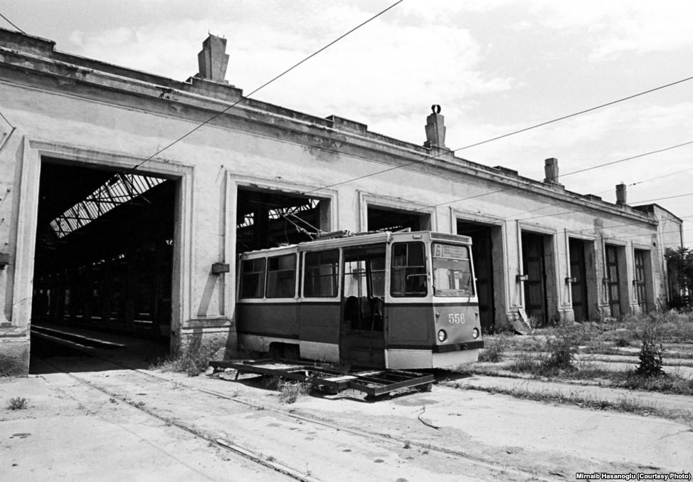 Baku, 71-605A č. 556; Baku — Radio Azadlig; Baku — Tram depot