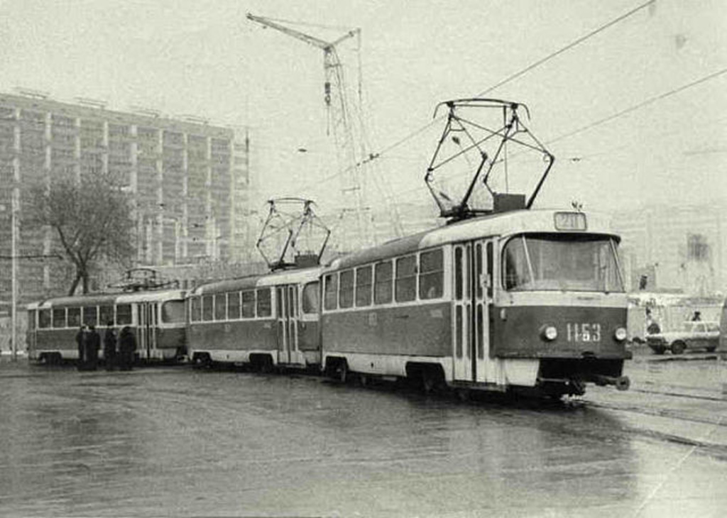 Самара, Tatra T3SU (двухдверная) № 1153; Самара — Исторические фотографии — Трамвай и Троллейбус (1942-1991)