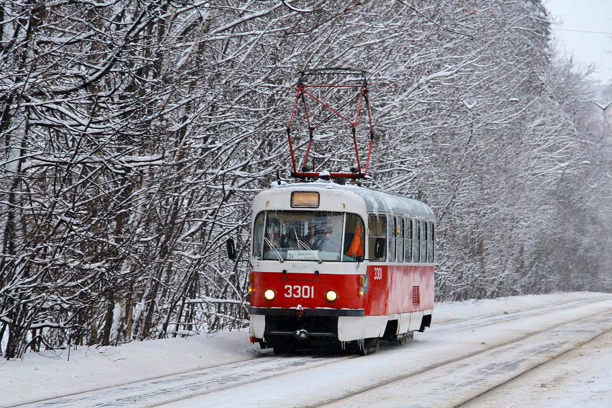 Moskau, Tatra T3SU Nr. 3301
