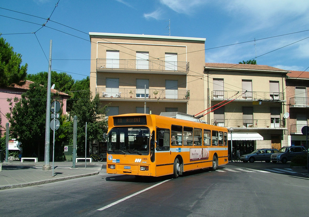 Римини, Volvo Mauri B59/59 № 1004; Римини — Троллейбусные линии и инфраструктура