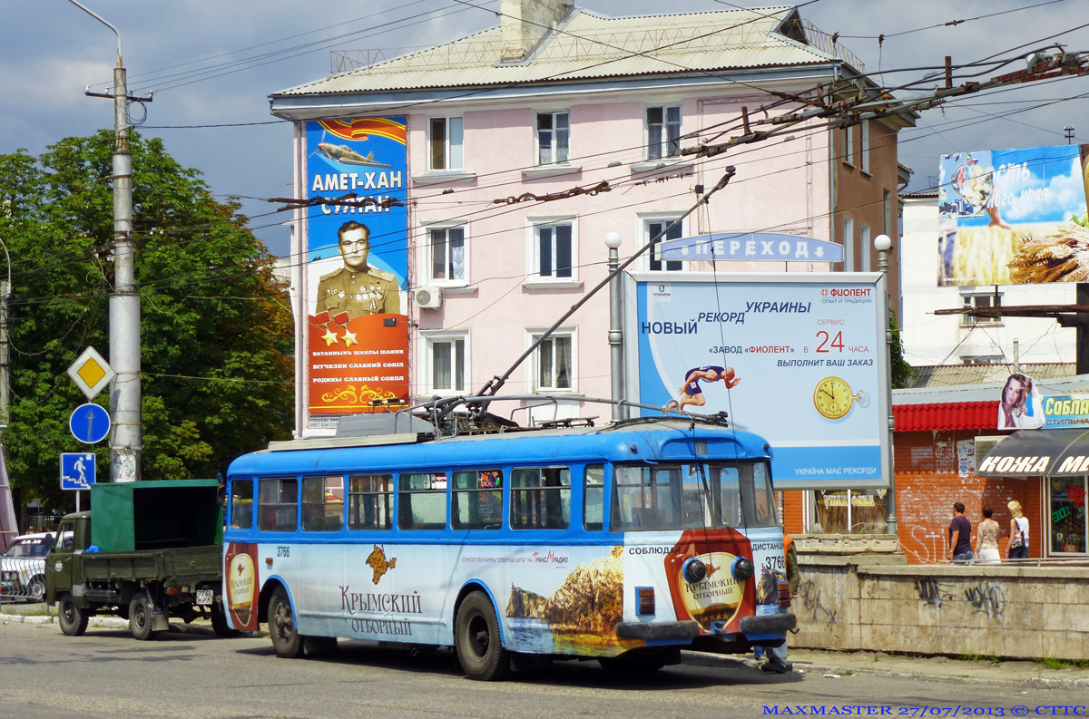 Крымский троллейбус, Škoda 9TrH27 № 3766