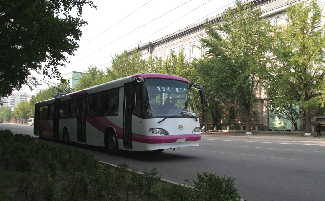 Пхеньян — Новые троллейбусы