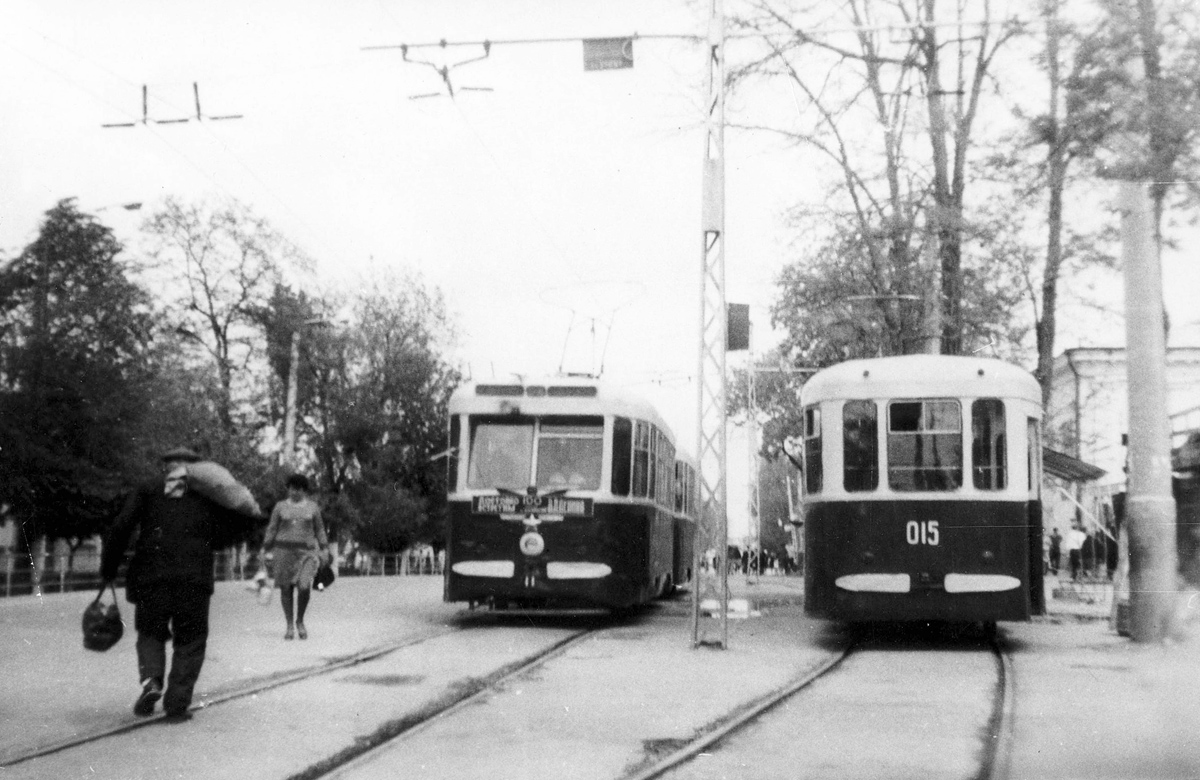 Szamarkand, KTM-2 — 11; Szamarkand, KTP-2 — 015; Szamarkand — Old photos — tramway