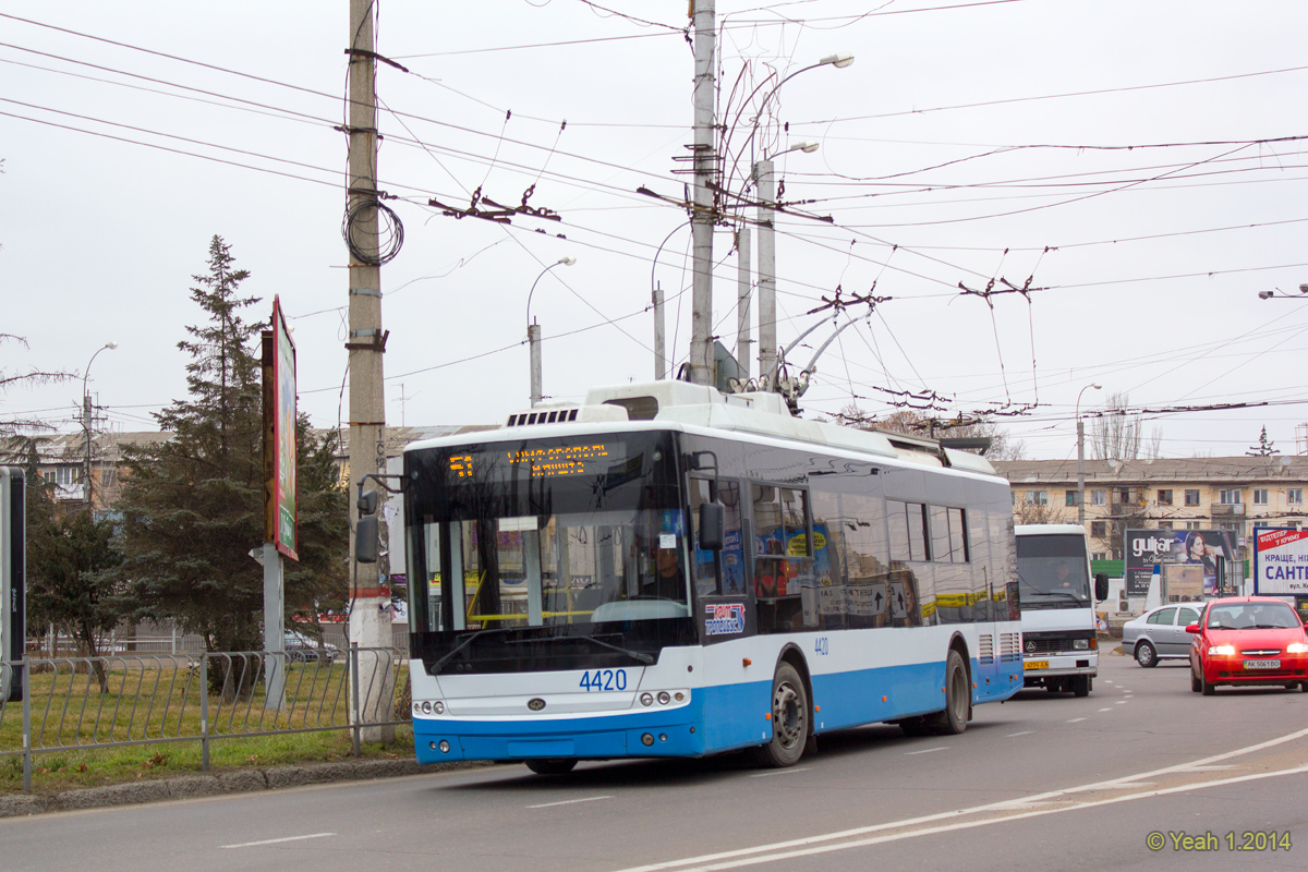 Crimean trolleybus, Bogdan T70115 # 4420