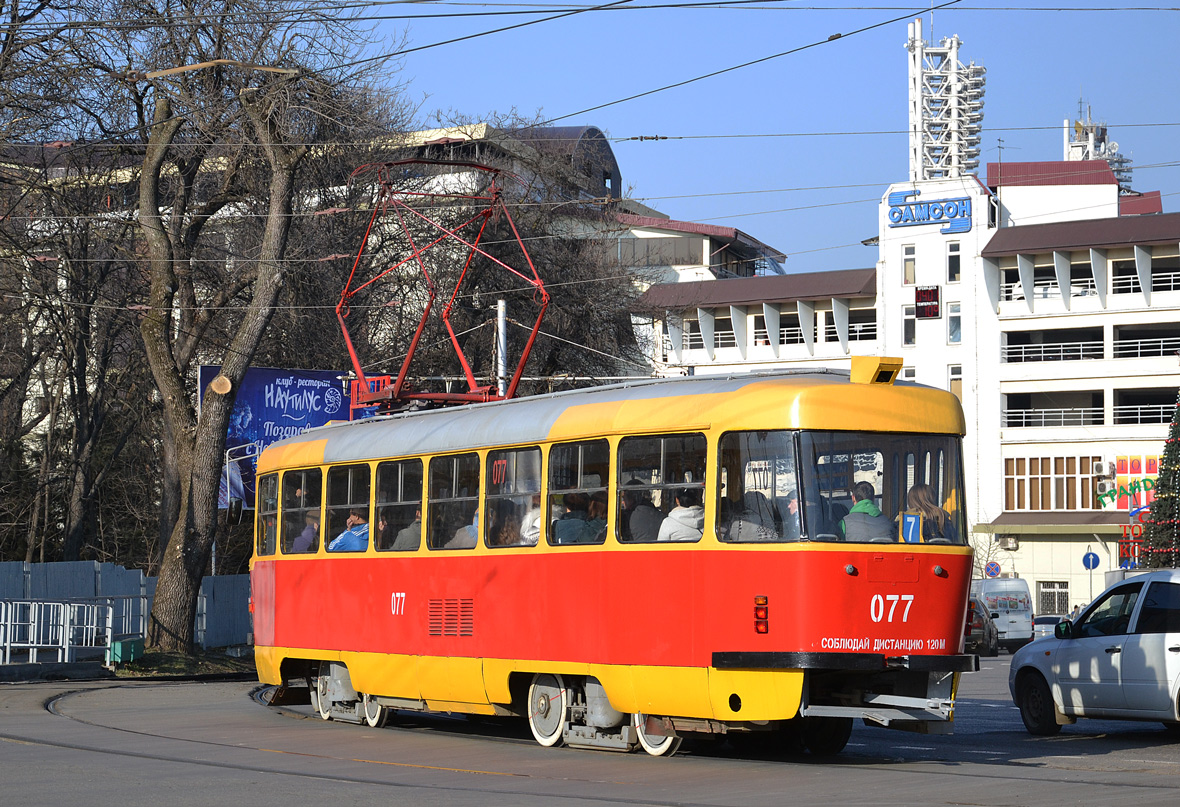 Краснодар, Tatra T3SU № 077