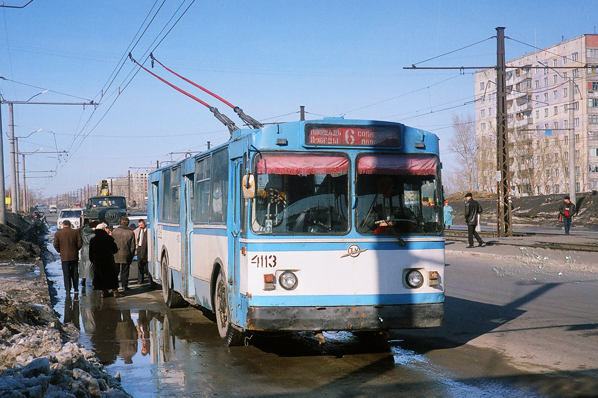 Барнаул, ЗиУ-682В-012 [В0А] № 4113; Барнаул — Пуск троллейбусного маршрута №7  март 2000 г.