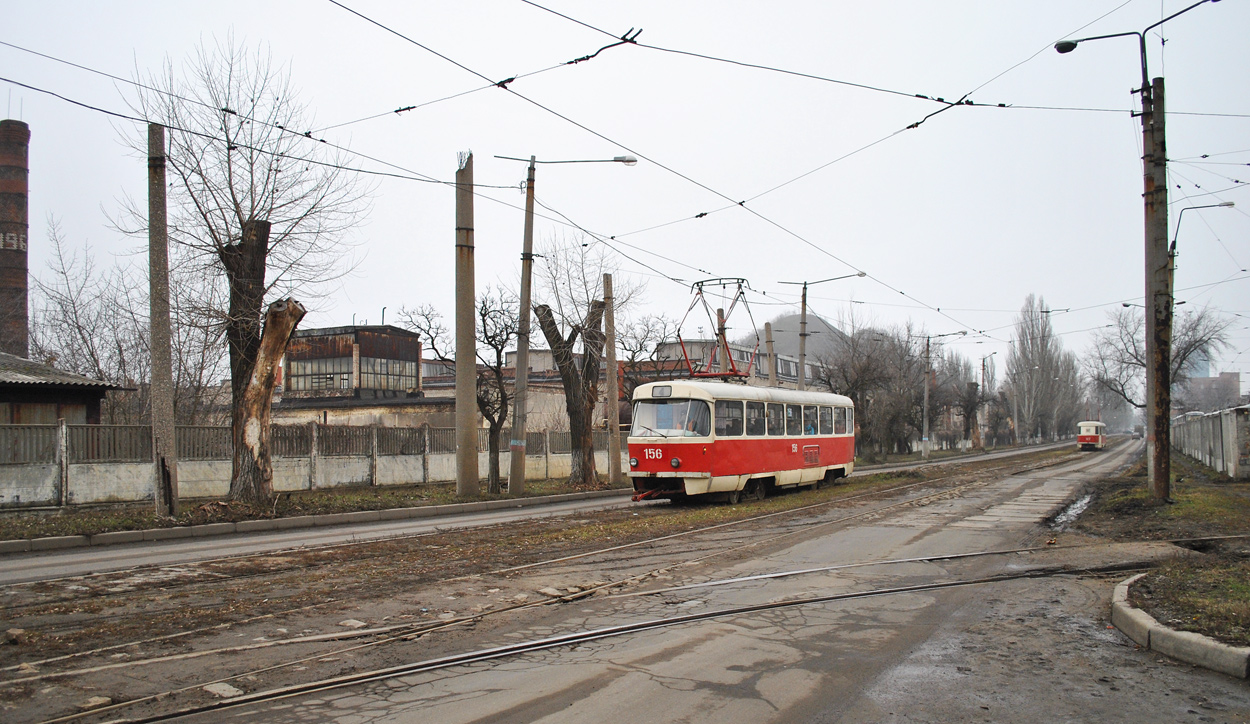 Donetsk, Tatra T3SU (2-door) № 156 (4156)